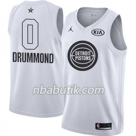 NBA Mænd Trøje Detroit Pistons Andre Drummond 0 2018 All Star Jordan Brand Hvid Swingman NBA Mænd Trøje Detroit Pistons Andre Drummond 0 2018 All Star Jordan Brand Hvid Swingman